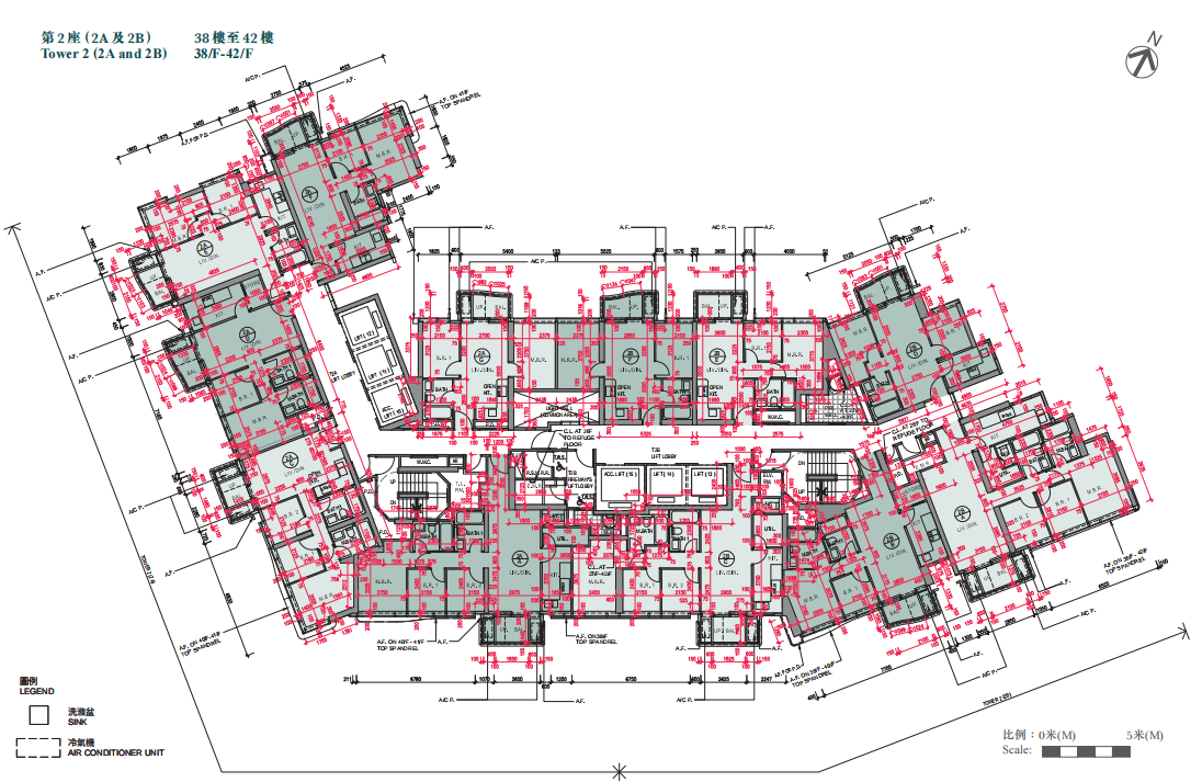 海盈山 平面圖則 2A座樓層平面